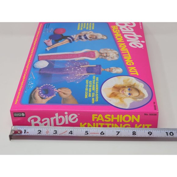 Brand New Vintage Barbie Fashion Knitting Kit With Glitter Yarn #50536‎ 1993 - Picture 11 of 12